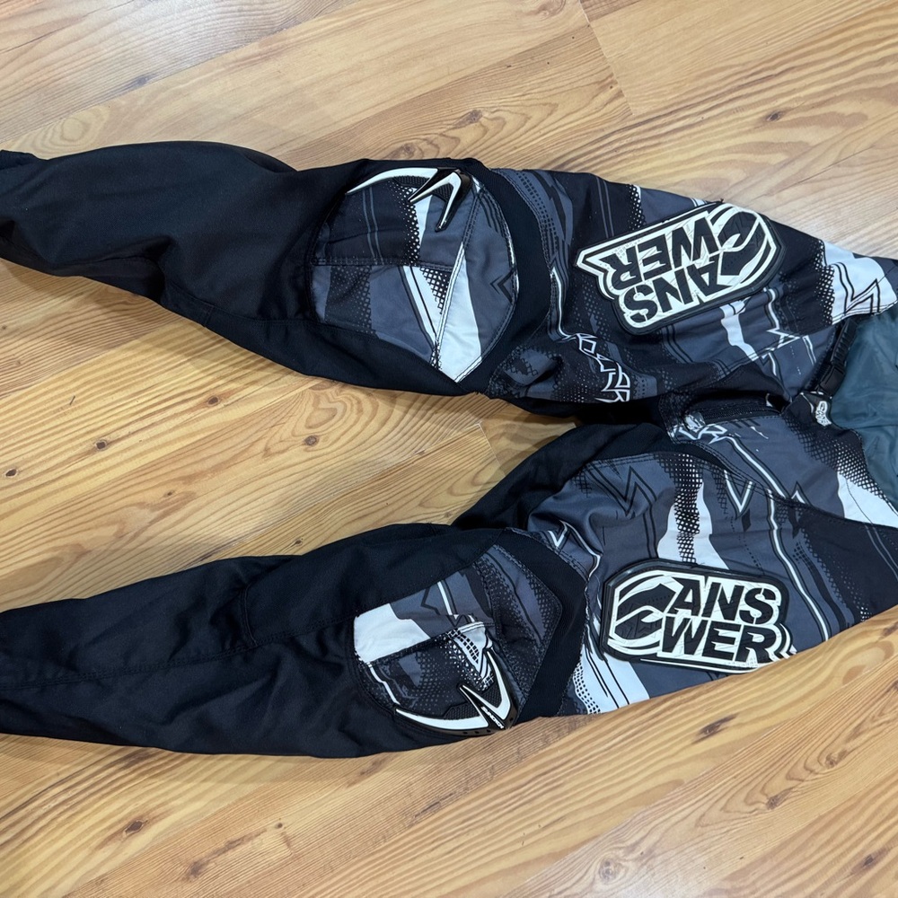 Answer Racing Black and Gray Men's Pants